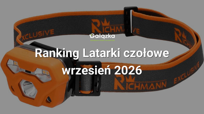Ranking Latarki czołowe - wrzesień 2026 w Gałązka24.pl. Zdjęcie produktu: Latarka na głowę czołowa akumulatorowa 4w + 2w smd led, ip65, z czujnikiem ruchu | C5905