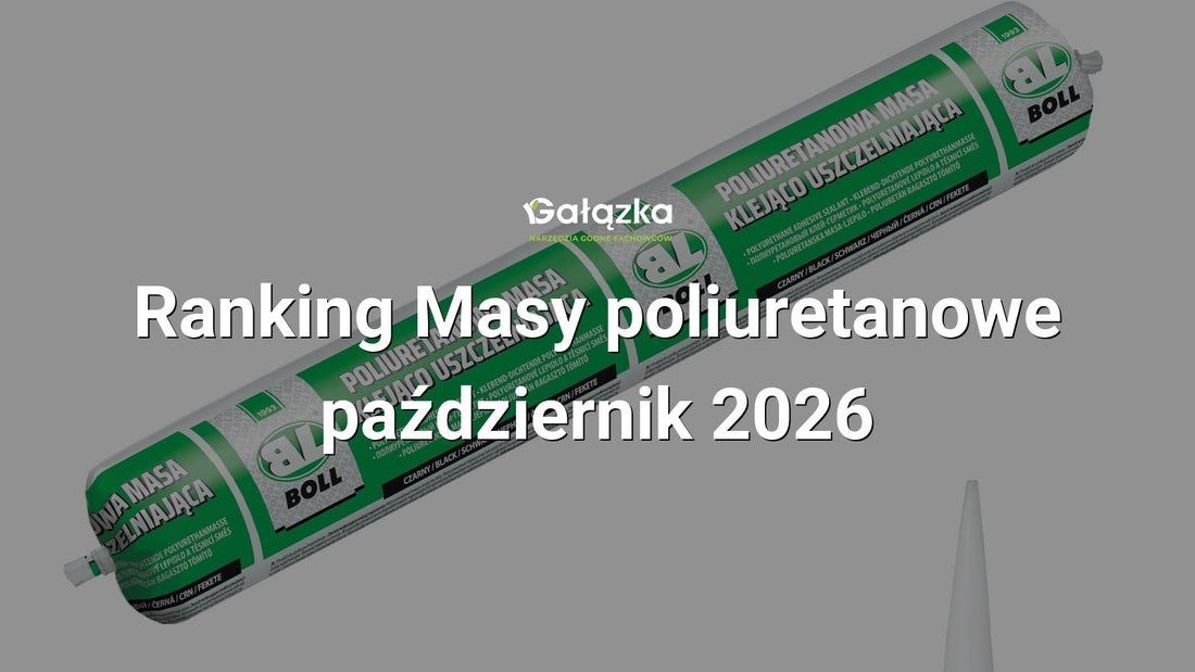 Ranking Masy poliuretanowe - październik 2026 w Gałązka24.pl. Zdjęcie produktu: Masa poliuretanowa masa klejąco-uszczelniająca czarna 600ml | 0070033