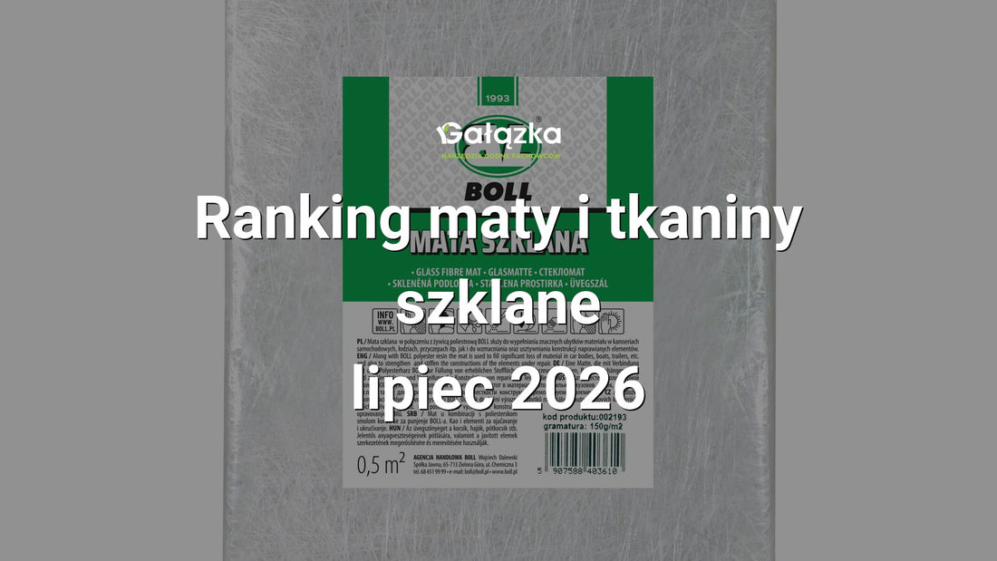 Ranking maty i tkaniny szklane - lipiec 2026 w Gałązka24.pl. Zdjęcie produktu: Mata szklana 0,5m2 gr.150g/m2 | 002193