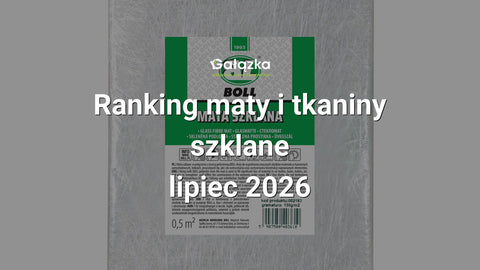 Ranking maty i tkaniny szklane - lipiec 2026 w Gałązka24.pl. Zdjęcie produktu: Mata szklana 0,5m2 gr.150g/m2 | 002193