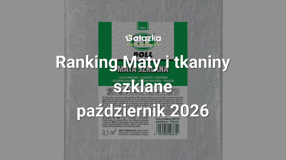 Ranking Maty i tkaniny szklane - październik 2026 w Gałązka24.pl. Zdjęcie produktu: Mata szklana 0,5m2 gr.150g/m2 | 002193