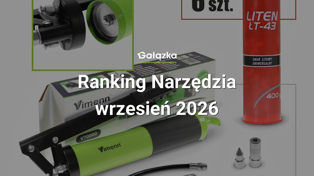 Ranking Narzędzia - wrzesień 2026 w Gałązka24.pl. Zdjęcie produktu: Smarownica ręczna 500ML NA kartusze + SMAR LITEN ŁT-43 6SZT. | 313/2