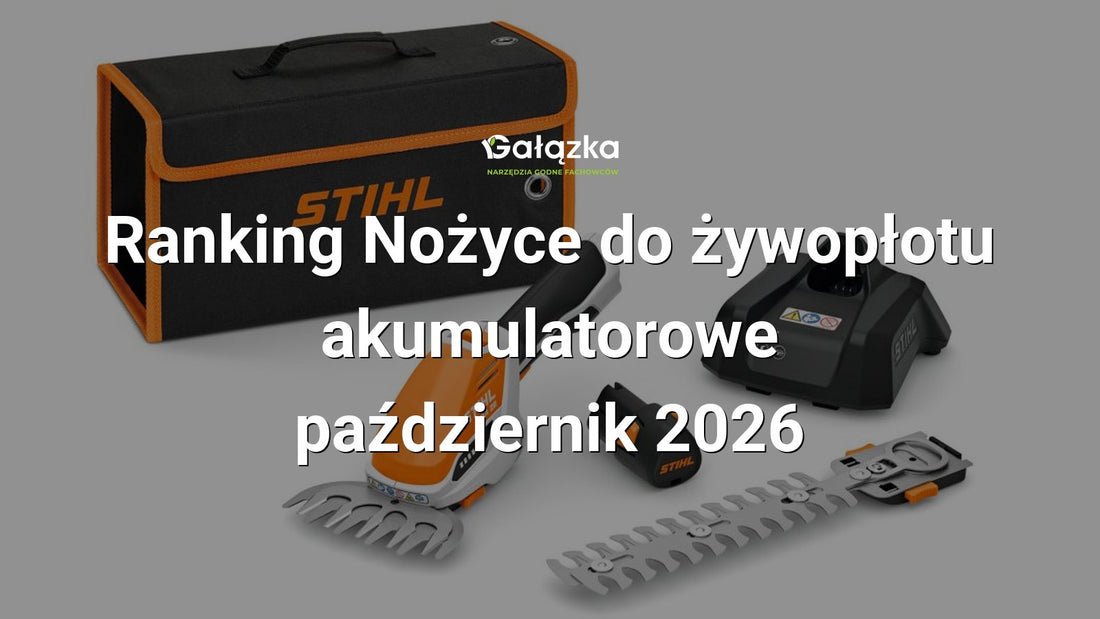 Ranking Nożyce do żywopłotu akumulatorowe - październik 2026 w Gałązka24.pl. Zdjęcie produktu: Nożyce akumulatorowe do krzewów z akumulatorem i ładowarką HSA 26 SET | HA03-011-3516
