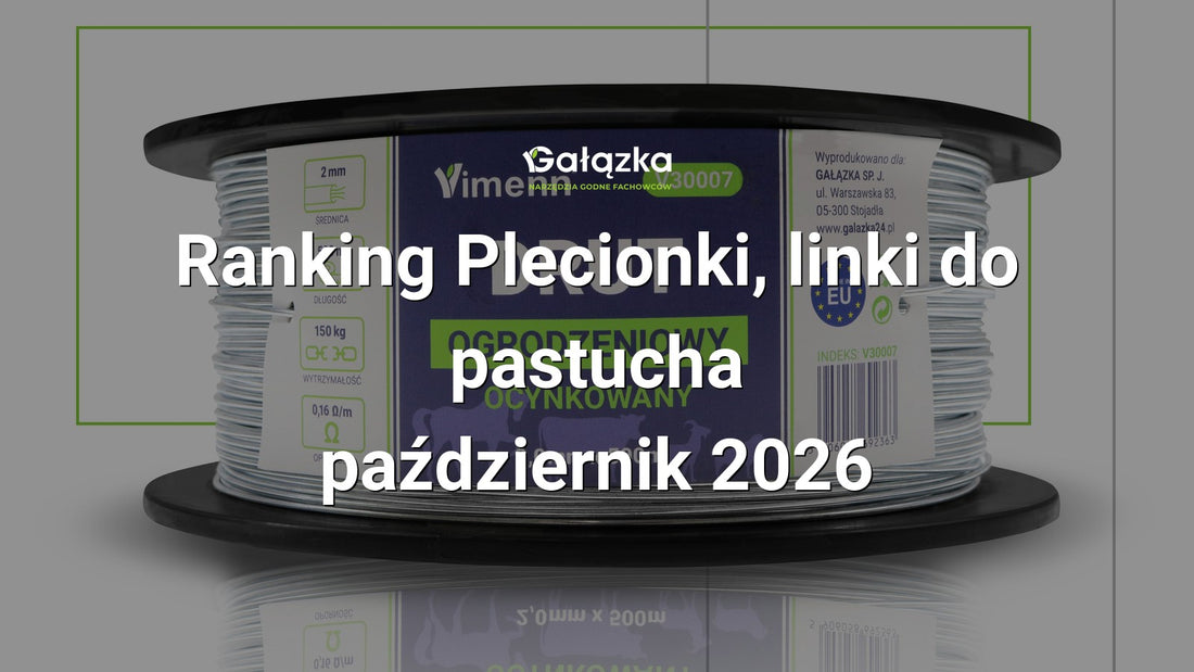 Ranking Plecionki, linki do pastucha - październik 2026 w Gałązka24.pl. Zdjęcie produktu: DRUT ogrodzeniowy ocynkowany przewodnik pastucha szpula 2,0mm 500m | V30007