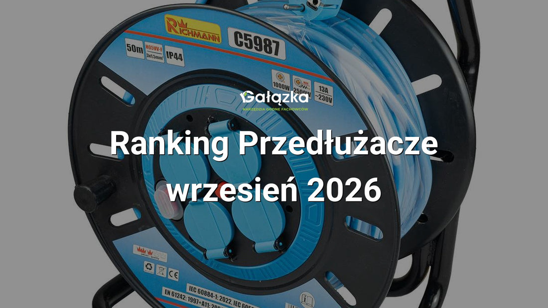 Ranking Przedłużacze - wrzesień 2026 w Gałązka24.pl. Zdjęcie produktu: Wytrzymały przedłużacz bębnowy 50m 3x1,5mm² H05VV-F IP44 do zasilania urządzeń w trudnych warunkach zewnętrznych | C5987
