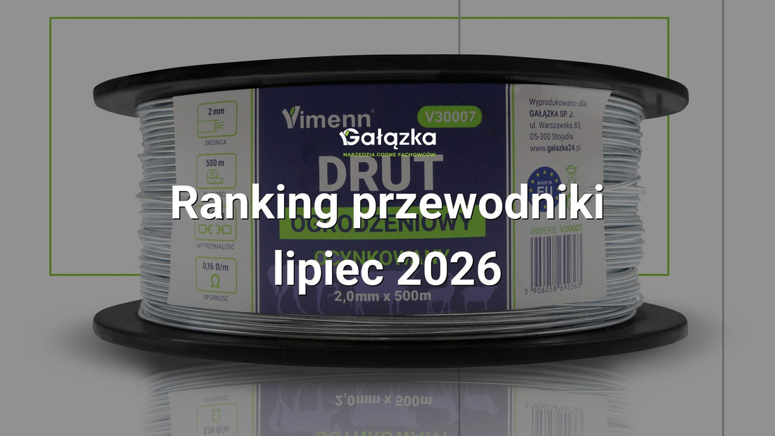 Ranking przewodniki - lipiec 2026 w Gałązka24.pl. Zdjęcie produktu: DRUT ogrodzeniowy ocynkowany przewodnik pastucha szpula 2,0mm 500m | V30007