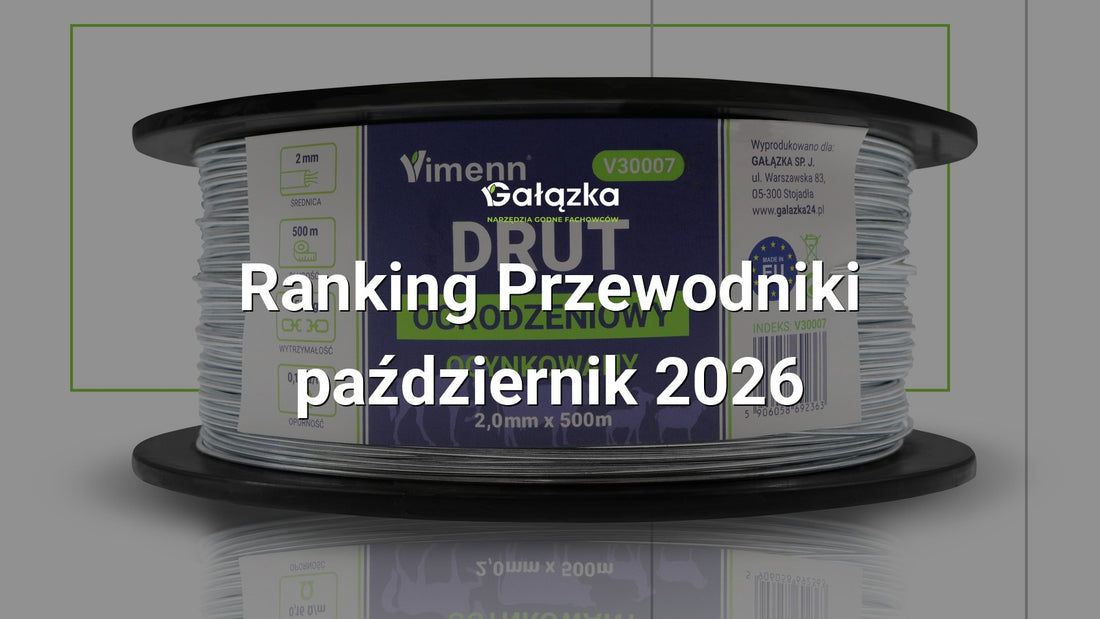 Ranking Przewodniki - październik 2026 w Gałązka24.pl. Zdjęcie produktu: DRUT ogrodzeniowy ocynkowany przewodnik pastucha szpula 2,0mm 500m | V30007
