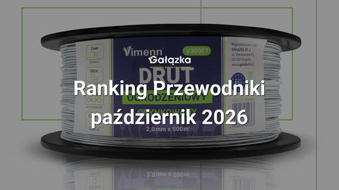 Ranking Przewodniki - październik 2026 w Gałązka24.pl. Zdjęcie produktu: DRUT ogrodzeniowy ocynkowany przewodnik pastucha szpula 2,0mm 500m | V30007