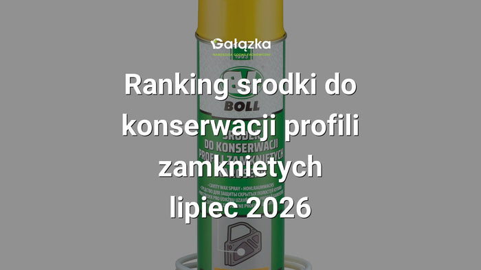 Ranking srodki do konserwacji profili zamknietych - lipiec 2026 w Gałązka24.pl. Zdjęcie produktu: Środek do konserwacji profili zamkniętych karoserii 500ml. BURSZTYN | 001010