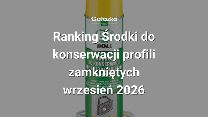 Ranking Środki do konserwacji profili zamkniętych - wrzesień 2026 w Gałązka24.pl. Zdjęcie produktu: Środek do konserwacji profili zamkniętych karoserii 500ml. BURSZTYN | 001010