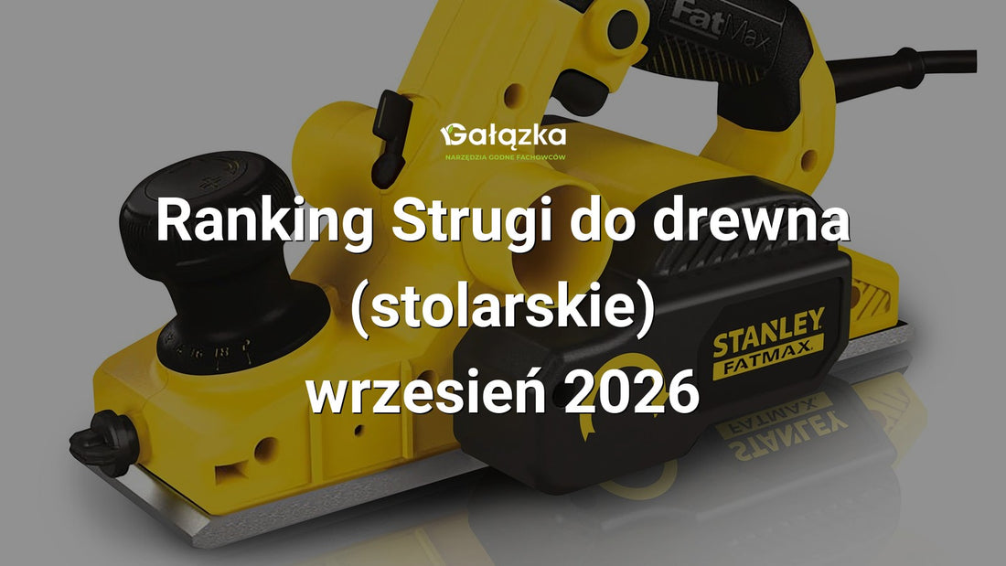Ranking Strugi do drewna (stolarskie) - wrzesień 2026 w Gałązka24.pl. Zdjęcie produktu: Strug elektryczny STANLEY 750W, mocny i precyzyjny do wygładzania drewna i prac stolarskich | FME630K-QS