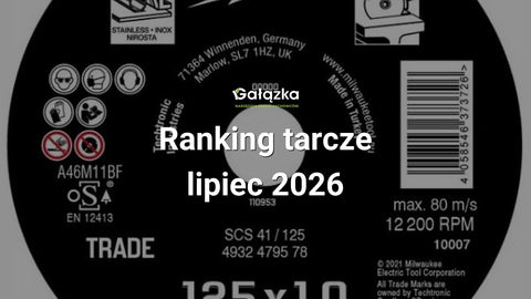 Ranking tarcze - lipiec 2026 w Gałązka24.pl. Zdjęcie produktu: Tarcza do metalu/inox 125x1,0 | 4932479578