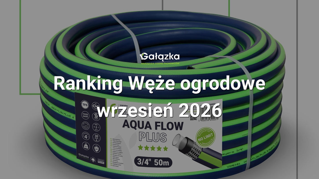 Ranking Węże ogrodowe - wrzesień 2026 w Gałązka24.pl. Zdjęcie produktu: Wąż ogrodowy AQUA FLOW PLUS 3/4"-50m | V50003