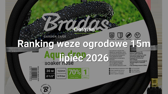 Ranking weze ogrodowe 15m - lipiec 2026 w Gałązka24.pl. Zdjęcie produktu: Wąż nawadniający AQUA-DROP 1/2