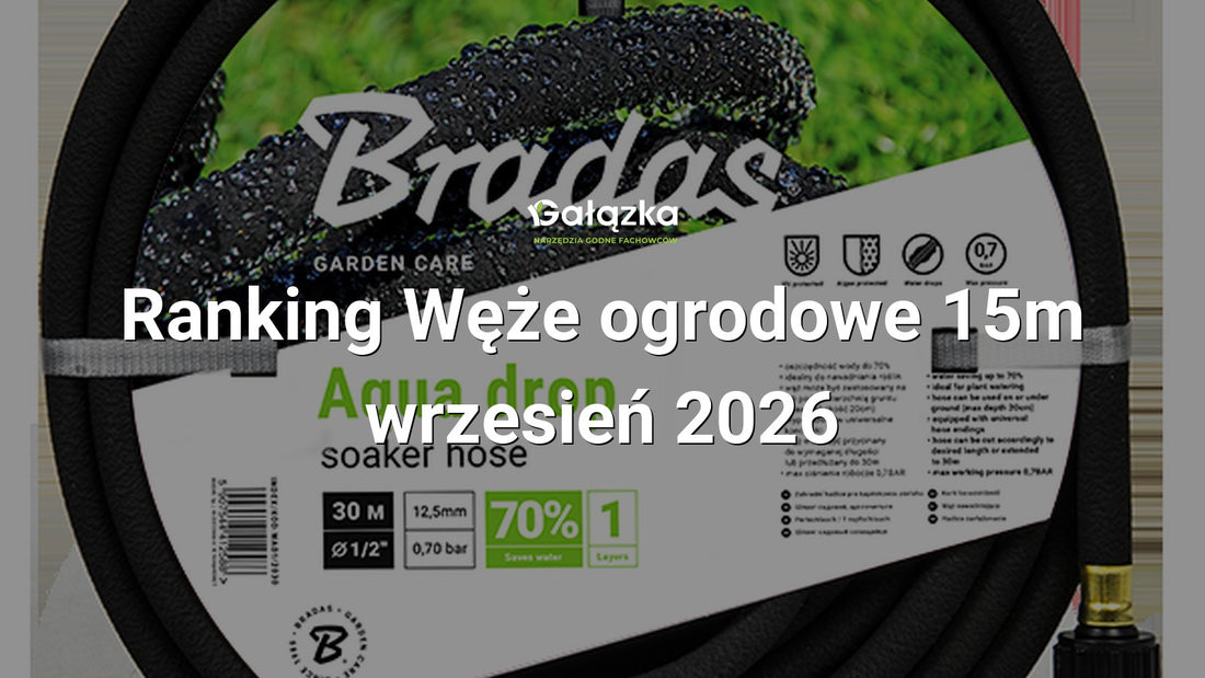 Ranking Węże ogrodowe 15m - wrzesień 2026 w Gałązka24.pl. Zdjęcie produktu: Wąż nawadniający AQUA-DROP 1/2" - 15m | WAD1/2015
