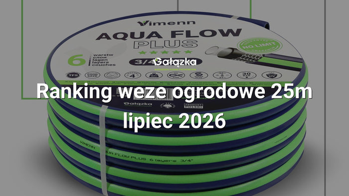 Ranking weze ogrodowe 25m - lipiec 2026 w Gałązka24.pl. Zdjęcie produktu: Wąż ogrodowy AQUA FLOW PLUS 3/4