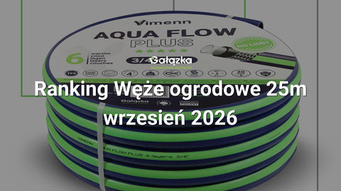 Ranking Węże ogrodowe 25m - wrzesień 2026 w Gałązka24.pl. Zdjęcie produktu: Wąż ogrodowy AQUA FLOW PLUS 3/4"-25m | V50002