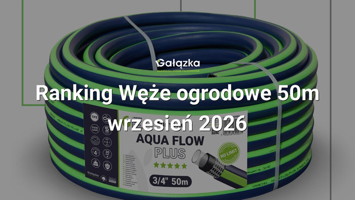 Ranking Węże ogrodowe 50m - wrzesień 2026 w Gałązka24.pl. Zdjęcie produktu: Wąż ogrodowy AQUA FLOW PLUS 3/4