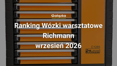 Ranking Wózki warsztatowe Richmann - wrzesień 2026 w Gałązka24.pl. Zdjęcie produktu: Wózek warsztatowy szafka narzędziowa 10 szuflad + zamykane drzwiczki | C1285