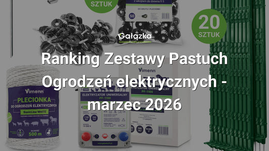 Ranking Zestawy Pastuch - Ogrodzeń elektrycznych - marzec 2026 w Gałązka24.pl. Zdjęcie produktu: Elektryzator pastucha z plecionką paliki UZIOM izolatory PF-1100