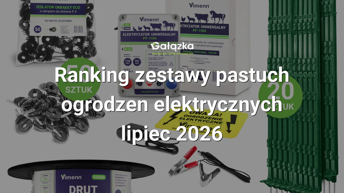 Ranking zestawy pastuch ogrodzen elektrycznych - lipiec 2026 w Gałązka24.pl. Zdjęcie produktu: Kompletny zestaw elektryzatora pastucha z drutem izolatorami palikami i uziemieniem | PF-1100