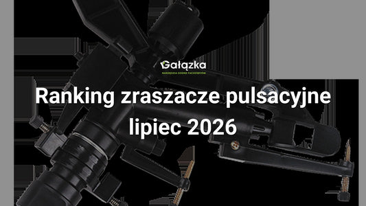 Ranking zraszacze pulsacyjne - lipiec 2026 w Gałązka24.pl. Zdjęcie produktu: BLACK LINE 2-drożny zraszacz pulsacyjny AQUA JET | AJ-TS6015