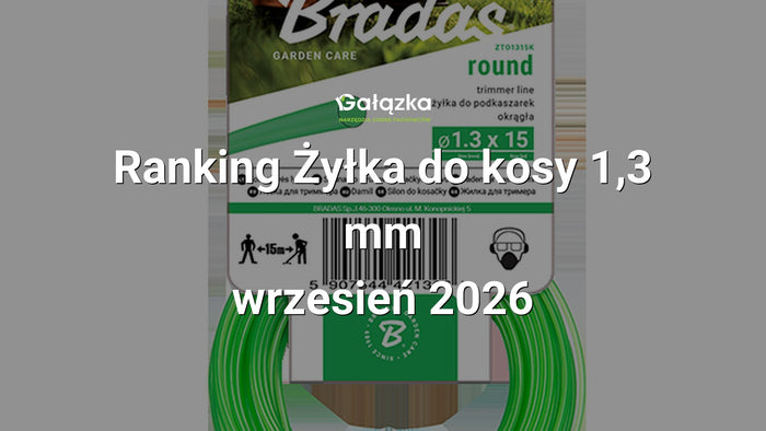 Ranking Żyłka do kosy 1,3 mm - wrzesień 2026 w Gałązka24.pl. Zdjęcie produktu: Żyłka TRIMMER, okrągła 1,3mm x 15m | ZTO1315K