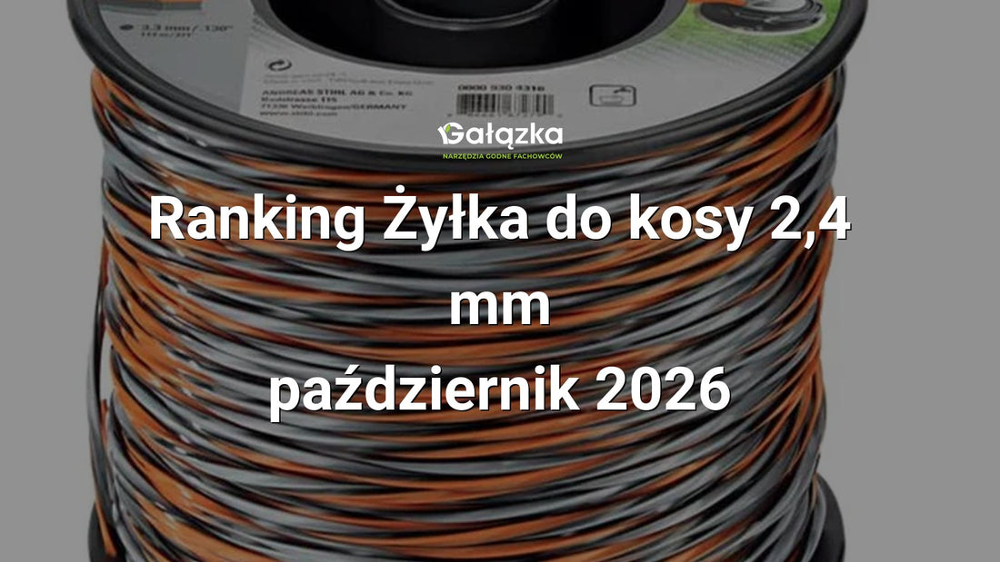 Ranking Żyłka do kosy 2,4 mm - październik 2026 w Gałązka24.pl. Zdjęcie produktu: Żyłka Carbon CF3 Pro 2,4 mm x 212 m 3K do podkaszarek zapewniająca trwałe cięcie i wydajną pracę na dużych powierzchniach | 0000-930-4313