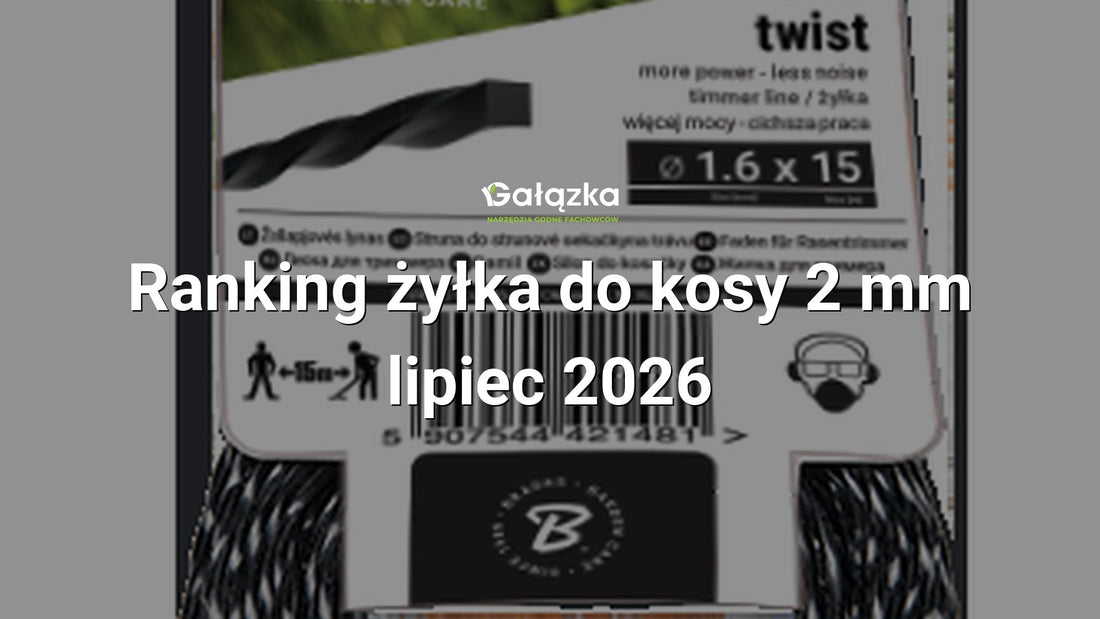 Ranking żyłka do kosy 2 mm - lipiec 2026 w Gałązka24.pl. Zdjęcie produktu: Żyłka TWIST 2,0mm x 15m | ZTS2015K