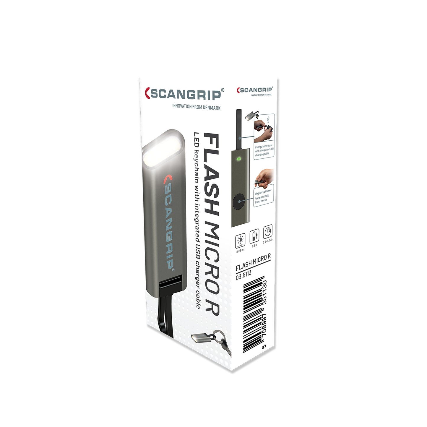Lampka brelok z kablem USB | 03.5113