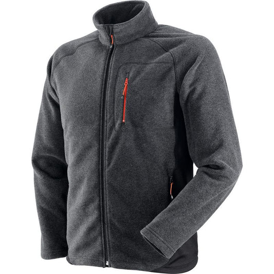 Męska kurtka polarowa CORK ciemnoszara M – wygodna i ciepła bluza outdoor| 455054/M