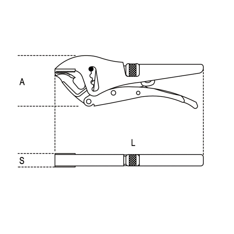 Szczypce nastawne samoblokujące z ruchomą szczęką 255mm 2 | 1051GM - Centrum Techniczne Gałązka