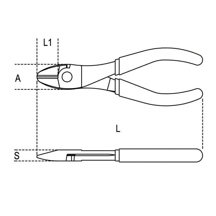 Szczypce tnące boczne wzmocnione BM 200mm | 1084BM/200 - Centrum Techniczne Gałązka