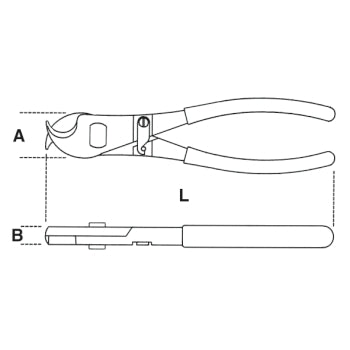 Nożyce do cięcia kabli 170mm | 1132/170 - Centrum Techniczne Gałązka