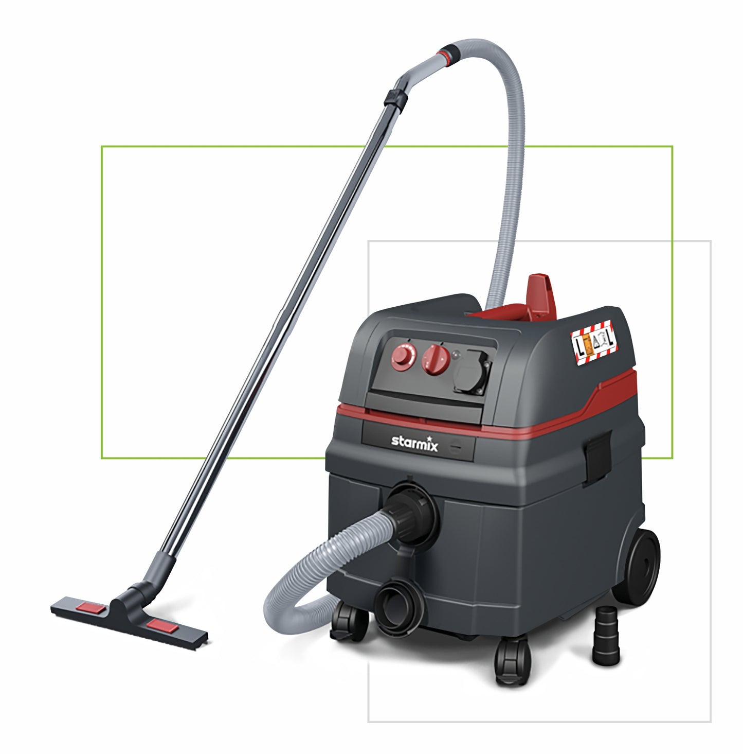 Odkurzacz przemysłowy automatyczne oczyszczanie filtrów 25L gniazdo ISC L-1625 Top | SX018577