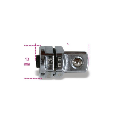 Uchwyt przejścia z blokadą nasadka 3/8"- na klucz oczkowy 13mm | 123Q3/8