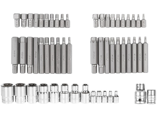 Wkład - zestaw bitów imbus h4-h14,torx t20-t70 i nas. torx e4-e24,s2 55 elem. + tacka c1101 | C1207 - Centrum Techniczne Gałązka