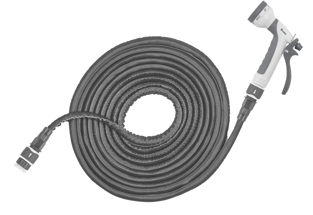 Zestaw ogrodowy TWIST HOSE 7m - 15m | WTW715GY - Centrum Techniczne Gałązka