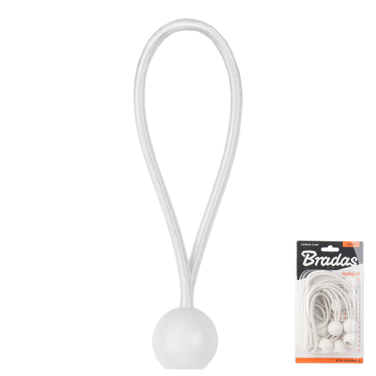 Zestaw gum z kulką BUNGEE CORD BALL 10szt. x 15cm | BCB-0515WH-B - Centrum Techniczne Gałązka