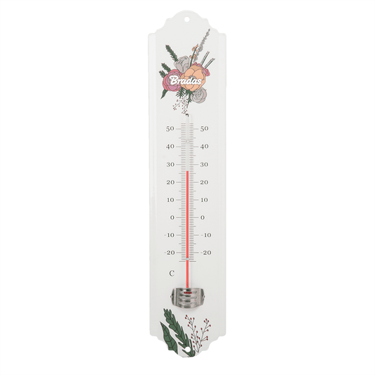 WHITE LINE termometr zewnętrzny - metalowy 30cm | WL-M33 - Centrum Techniczne Gałązka