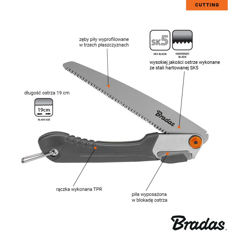 Piła składana V-SERIES-P PRO - ostrze 190mm | KT-V1423