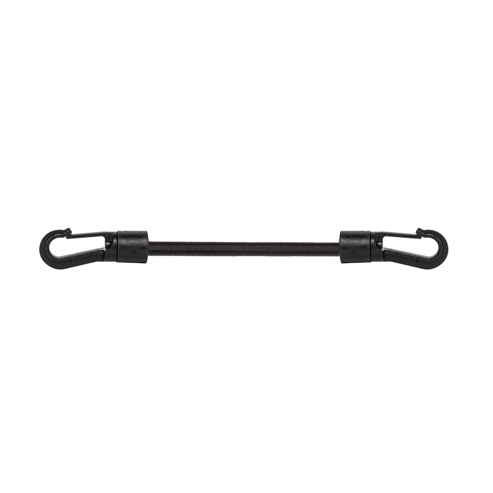 BUNGEE CORD LOCK HOOK guma elastyczna 0,6x60cm, hak-PVC, black - (25szt.) etykieta | BCH6-06060BC-E - Centrum Techniczne Gałązka