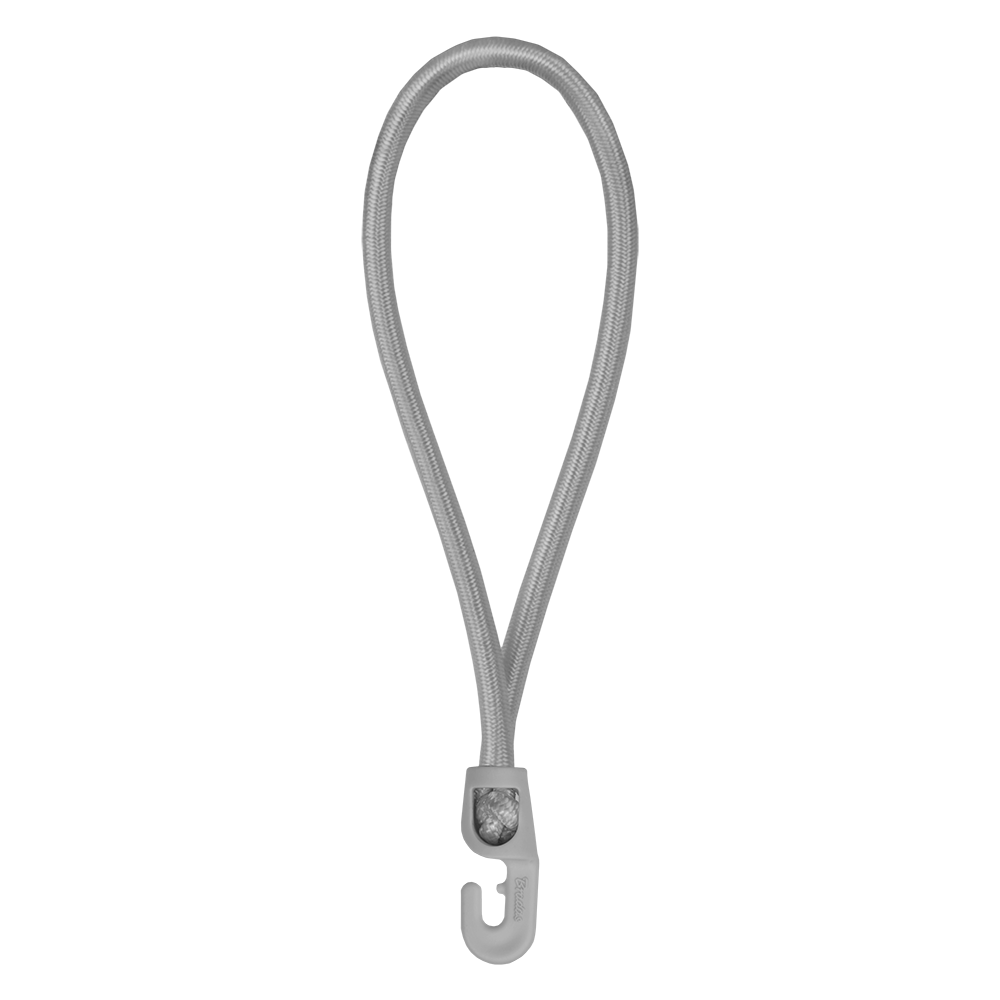 BUNGEE CORD HOOK guma elast. 0,4x18cm, hak- PVC, gray - luz  | BCH3-0418GY-L - Centrum Techniczne Gałązka