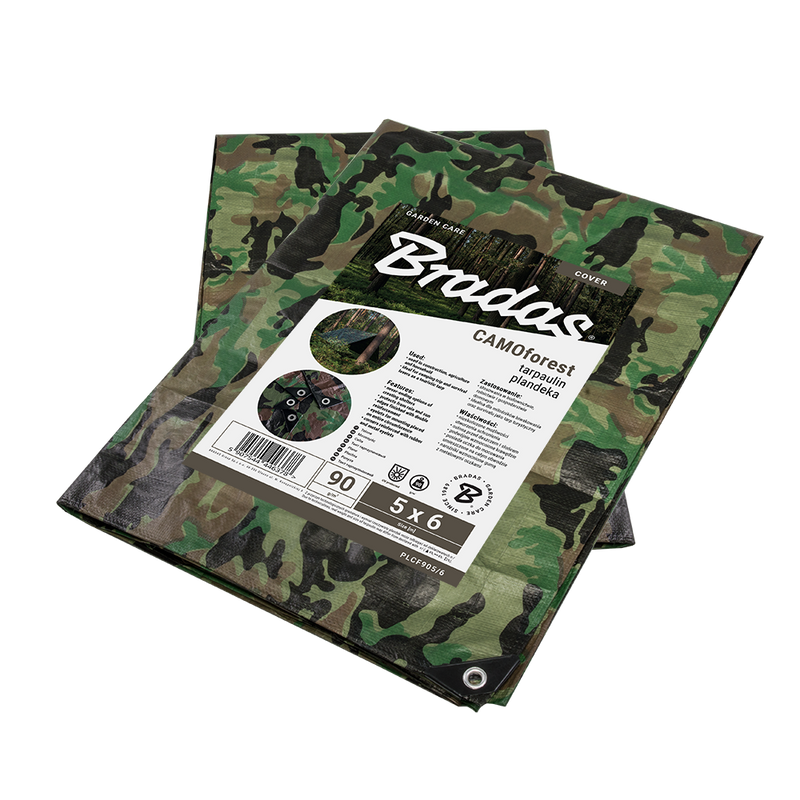Plandeka kamuflażowa CAMOforest 4 x 6m 90 g. | PLCF904/6 - Centrum Techniczne Gałązka