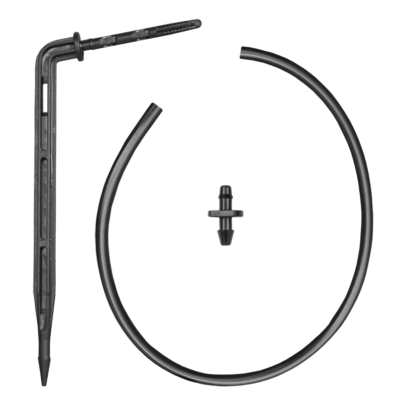 Kroplownik patykowy, kątowy z wkłuwką i wężykiem 50cm | DSK-2112L - Centrum Techniczne Gałązka