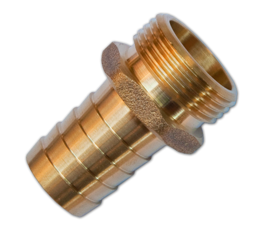 Nypel na wąż 19mm, GZ 3/4", na klucz MOSIĄDZ | GKI013419 - Centrum Techniczne Gałązka