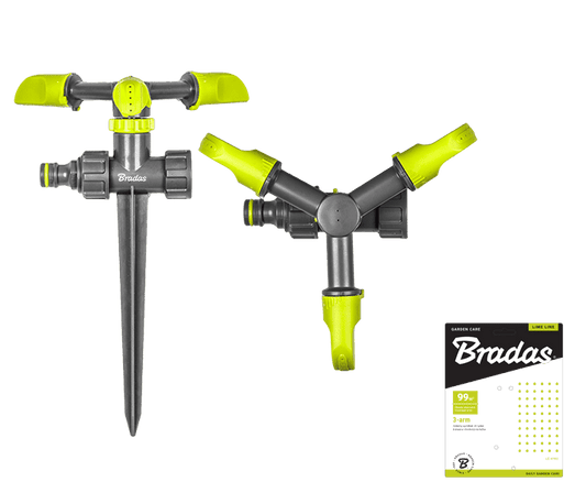 LIME LINE Zraszacz obrotowy 3-ramienny na kolcu | LE-6102 - Centrum Techniczne Gałązka