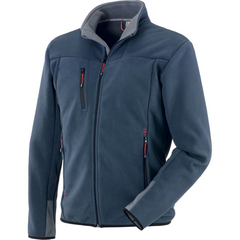 Kurtka polarowa NAVIS granatowa r.2XL ciepła, wygodna, robocza | 455055/XXL