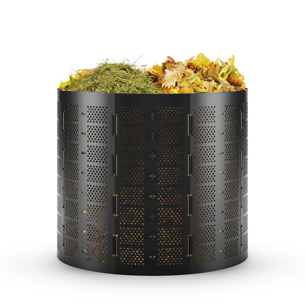 Kompostownik HDPE 0,9×3,35 m o średnicy 105 cm BOX do przechowywania i kompostowania odpadów organicznych w ogrodzie | TQ-K09105BOX
