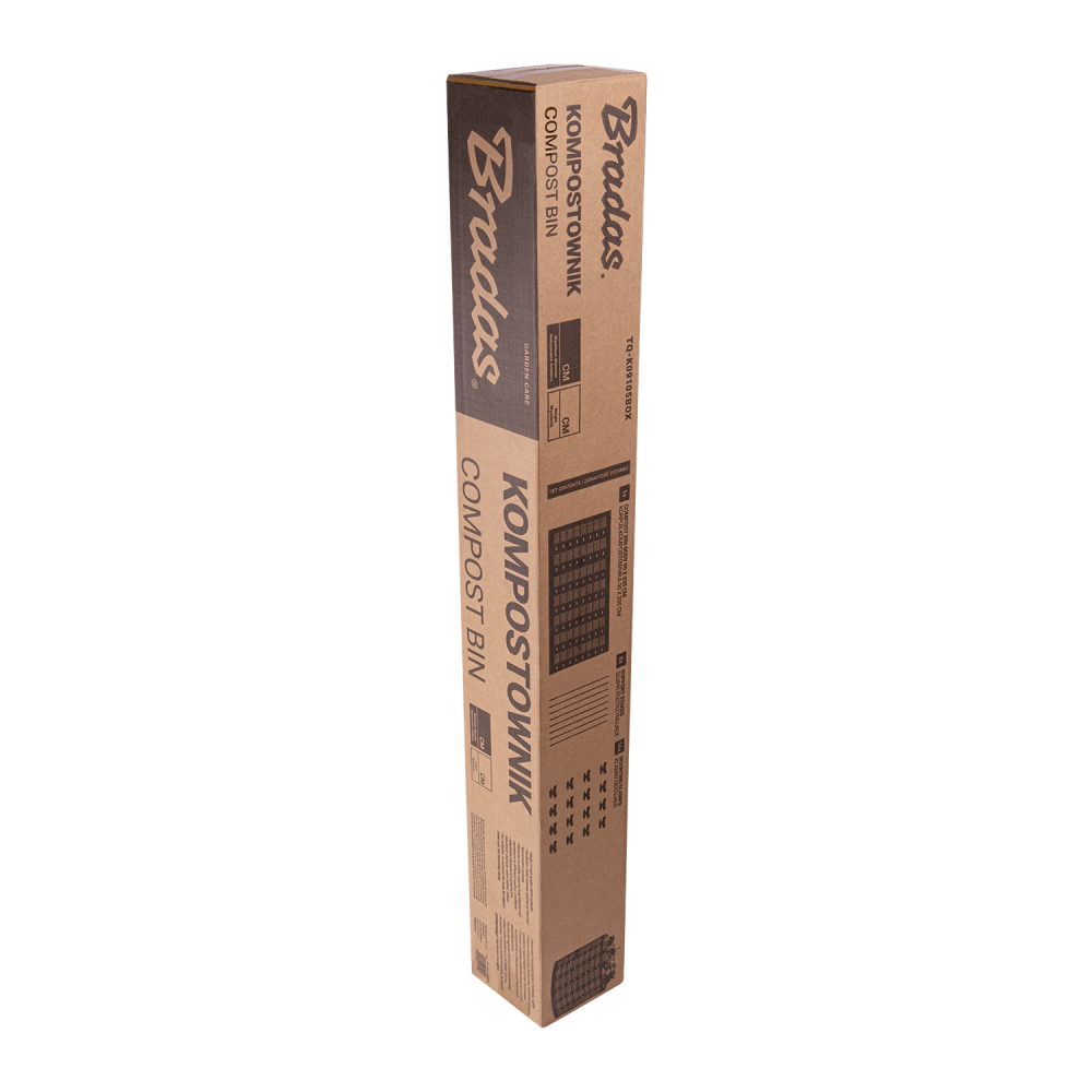 Kompostownik HDPE 0,9×3,35 m o średnicy 105 cm BOX do przechowywania i kompostowania odpadów organicznych w ogrodzie | TQ-K09105BOX
